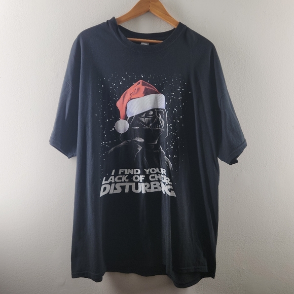 Star Wars Darth Vader (Men's Size 2XL/Black) "I find your lack of..." T-Shirt - Picture 1 of 4
